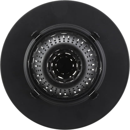 Danco Snap-in Shower Drain Cover with in-Drain Hair Catcher, 4-1/4" Round, White Strainer, (10533)