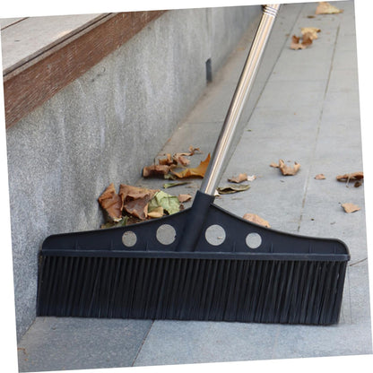 ORFOFE Heavy Duty Outdoor Broom with Handle Detachable Garden Sweeper for Patios Decks and Garages Ergonomic Grip Stainless Steel Construction Versatile for Various