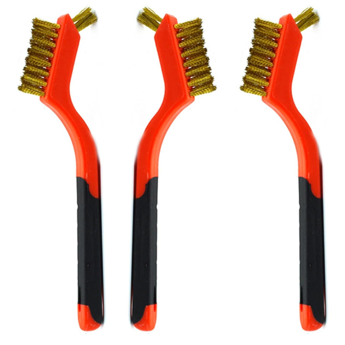 3pcs Nylon Cleaning Brushes Small Wire Brush Set for Cleaning Rust Removal in Holes