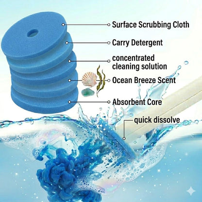 CiLoN 30 Pack Auto-Open Lid Disposable Toilet Bowl Brush & Holder System | Wall-Mounted Disposable Toilet Cleaning Set For Touch-Free Space-Saving Hygienic Modern Bathrooms (Starter Kit + 30 Sponge)