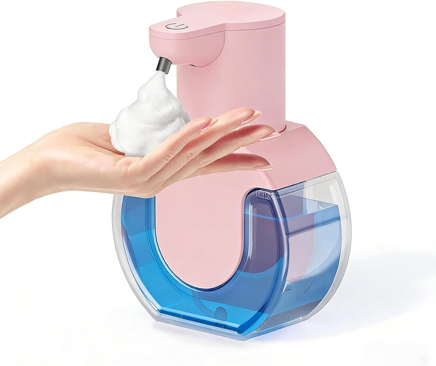 Automatic Soap Dispenser Touchless,Rechargeable Foaming Soap Dispenser,15oz/420ml Smart Hand Soap Dispensers,4-Level Adjustable,Wall Mount for Bathroom Kitchen Dish Soap,Hands-Free