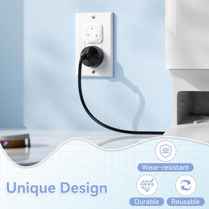 SAFELON 20 Pcs Electrical Safety Plug Socket Covers US, Child Baby Safety Plug Socket Covers for Sockets, Protection Against Electric Shock for Children (White)