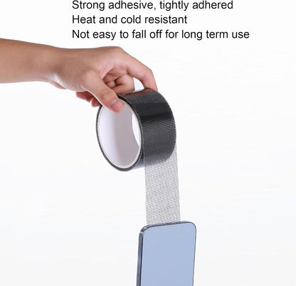 FTVOGUE Window Screen Repair Tape, 80mm x 9.15m Transparent Self Adhesive Mesh Patch for Mesh Doors Tents Pool Net Car Screens Camping Tarps (Gray)