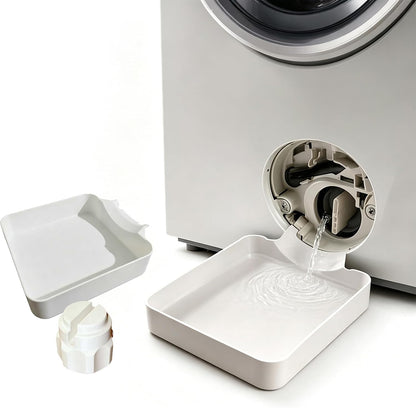 Washer Drip Pan, Universal Front-Load Washing Machine Drain Pan, Washing Machine Drainage Tray, Leak-Proof Easy Install Drain Funnel Water Catch Tray, Protect Floors Stay Dry, Stop Leaks (1PC)