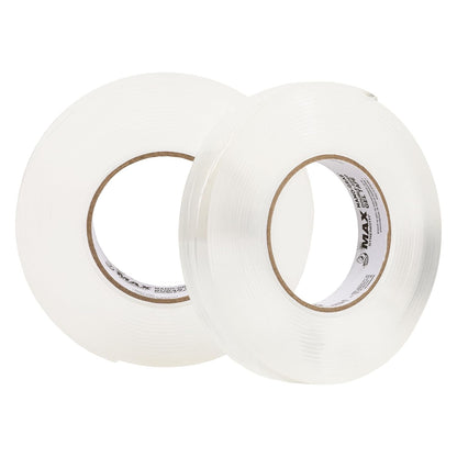 Duck Max Strength Double-Sided Gel Tape with Nano-Grab Technology, Heavy Duty, Multi-Purpose & Removable Adhesive, 0.94 in. x 20 ft, Clear, 2 Rolls