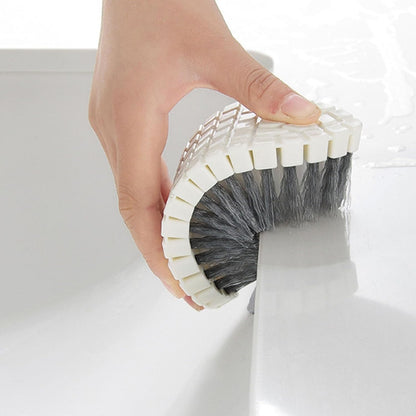 Bendable Scrub Brush Soft Flexible Head Kitchen Sink Cleaning Brush for Bathroom Floor Tile Tub Efficient Removal PP Material 15.5 x 5.8 x 4cm