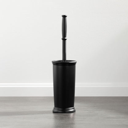 mDesign Metal Freestanding Slim Toilet Bowl Brush and Holder