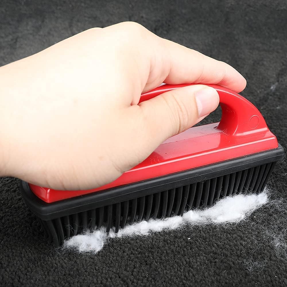 Rubber Brush - Effortless Pet Hair & Lint Removal for Couches & Clothes