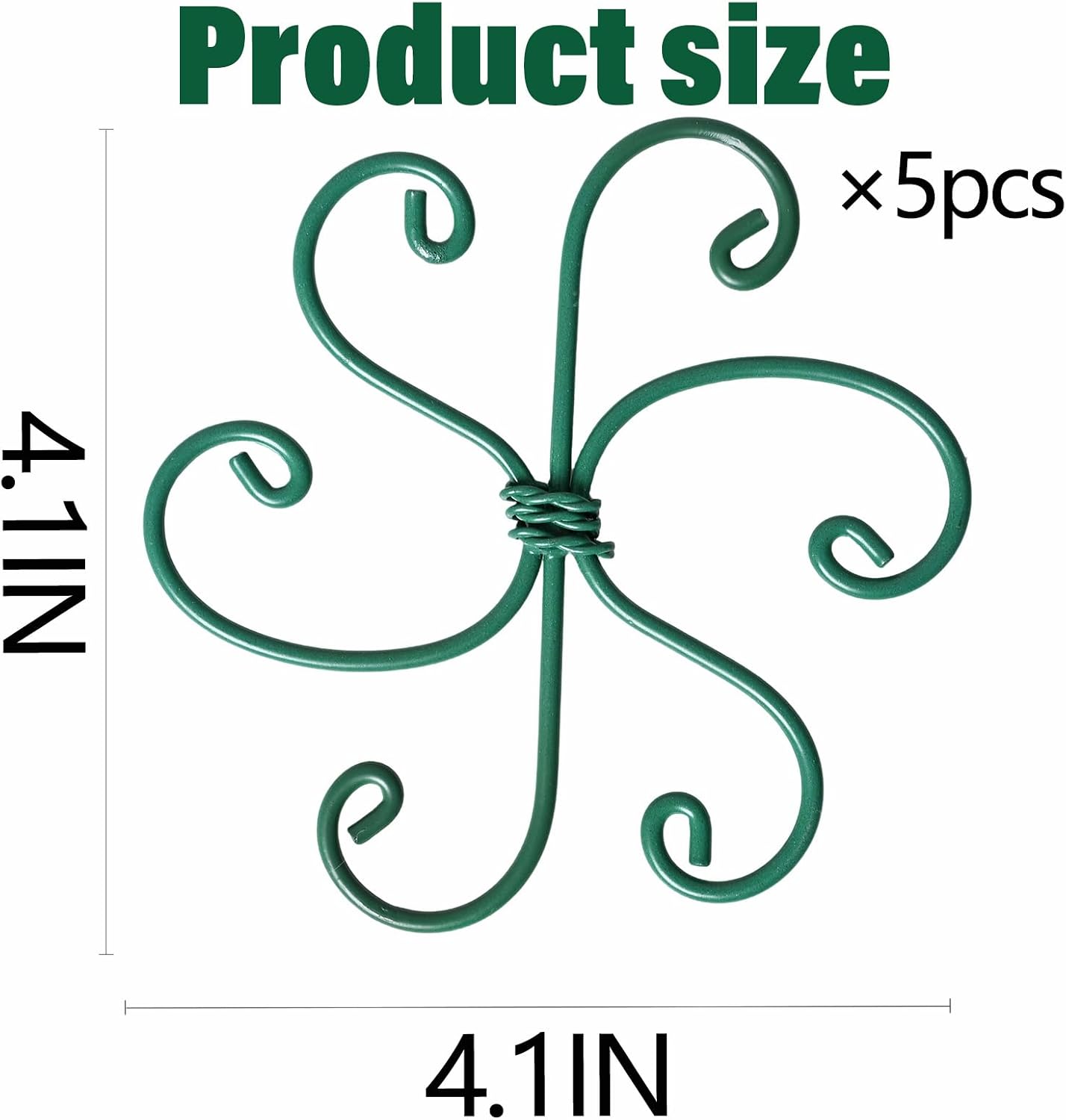 Yohsnor Monstera Plant Stem Support System - 5 Piece Set (5.5x4.7in) | Durable Plant Support Stakes for Climbing Plants & Fishbone Cactus | Ideal Leaf Stabilizer for Indoor Plants & Monstera Care