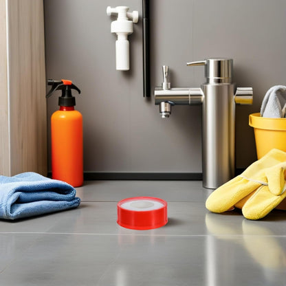 10 Rolls PTFE Thread Sealant Tape for Pipe Leak Sealing and Plumbing Connections, Heavy Duty Waterproof Tape Broad Chemical Compatibility and Enhanced Sealing Performance for Pipe