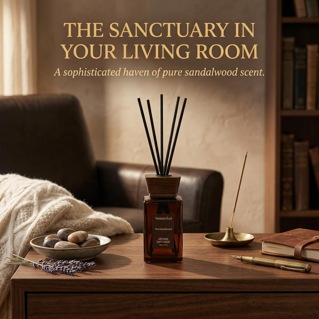 Luxury Hotel Scent Reed Diffuser 100ml (3.38oz) | No.1898 Hotel Collection Diffuser Oil Inspired by Ritz Carlton | Home, Bathroom & Office Decor | Long-Lasting Room Freshener Gift Set