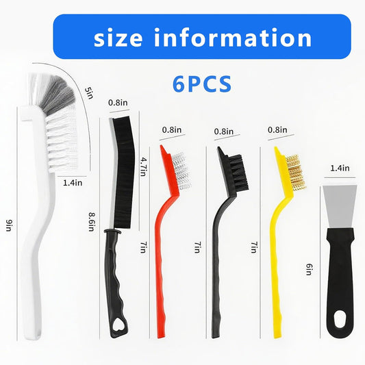 11 Pack Cleaning Brush Set for Kitchen and Bathroom Gap Crevice Stove Sink Window Track Household Cleaning Tools