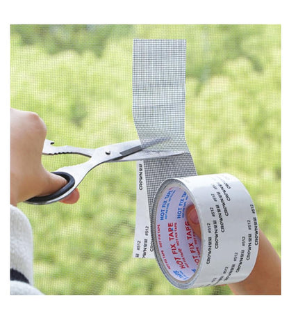 DEAD SKIN Window Screen Repair Kit Tape Repair Kit for Window Screen and Screen Door Strong Adhesive Window Screen Mesh Repair Waterproof Screen Repair Kit（2"× 6.56 ft） Grey