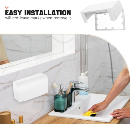 DOITOOL Waterproof Socket Protective Cover Sticky Style Double-Position Thickened Outlet Cover Weatherproof Socket Box for Home Kitchen Bathroom Easy Installation 7.95X4.76X2.95 Inch