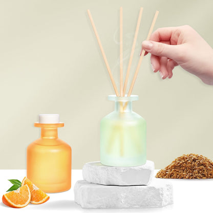 Reed Diffuser for Home, Clean Linen Scent 3.38oz (100ml)*1 Pack Essential Oil Reed Diffuser Set with 8 Sticks, Long Lasting Air Freshener for Bathroom Bedroom Living Room, Home Decor & Gifts