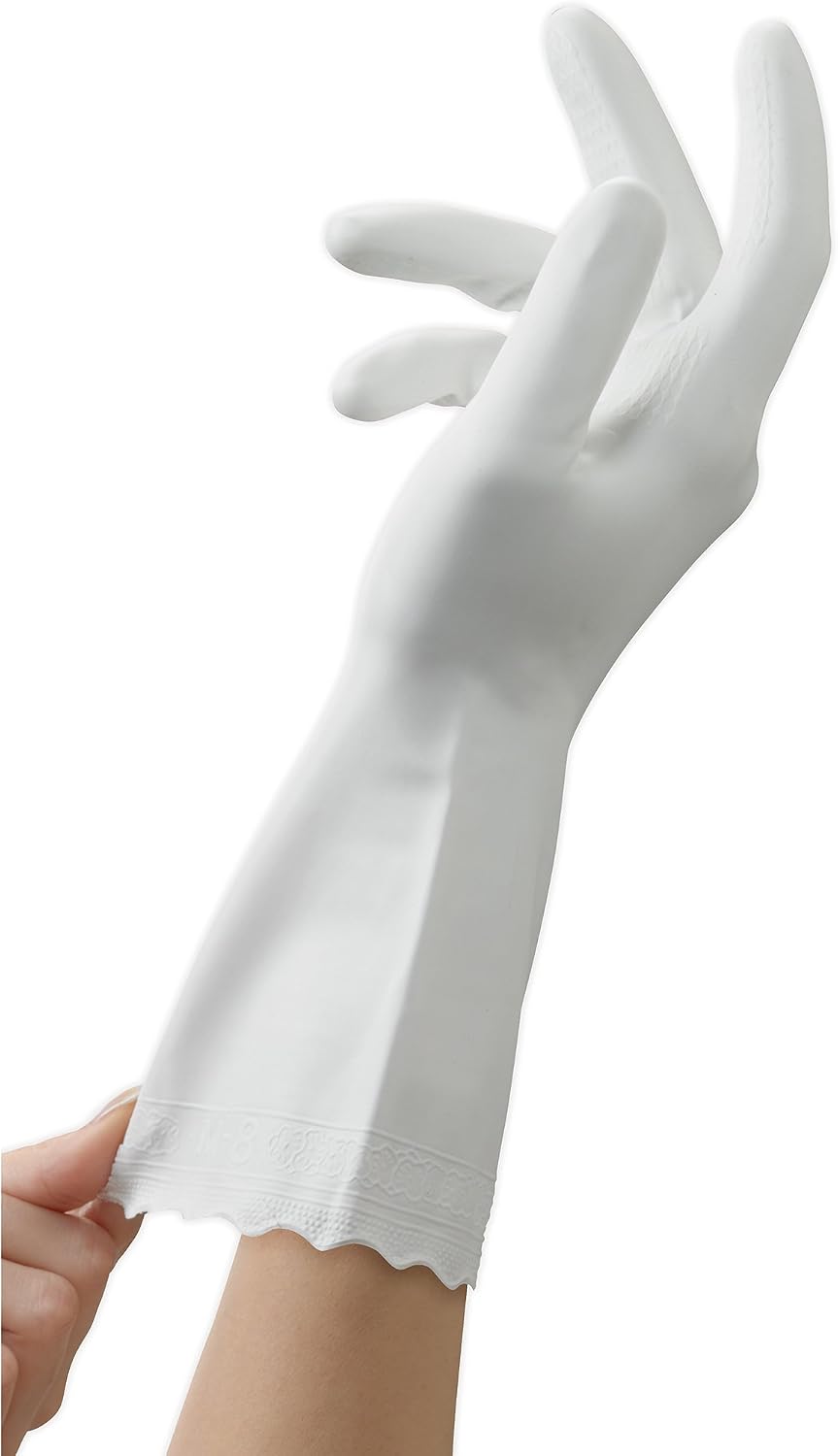 Mr. Clean Bliss Cleaning Gloves Premium Reusable Vinyl Latex-Free Gloves with Non-Slip Grip, Large