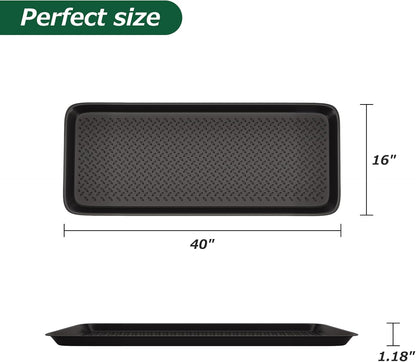 Matace 1 Pack Rubber Small Boot Tray for Entryway,Boot Mat,Shoe Tray,Shoe Mat for Indoor and Outdoor Use, 27.95"x 15.74" (Pack of 1)
