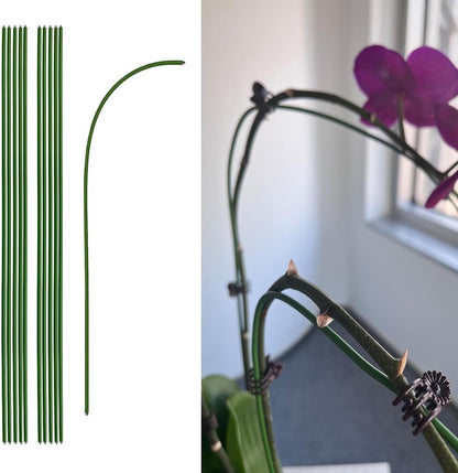 16 Inch Orchid Stakes Pack of 20, Plant Support Stake Bendable Orchid Stick