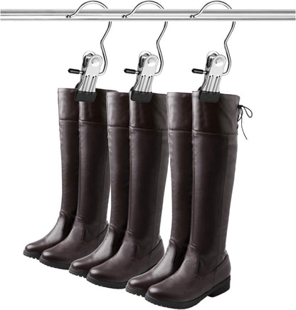 Tosnail 40 Pieces Boot Hanger Clips, Stainless Steel Laundry Hooks, Closet Hanging Clips, Space Saving for Jeans, Hats, Tall Boots, Towels