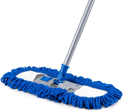 Dust Mop for Hardwood Floors,58" Long Handle Wet & Dry Mop,180° Rotating Microfiber Washable Mop for Tile,Laminate,Vinyl Floors,Pet Hair Cleaning