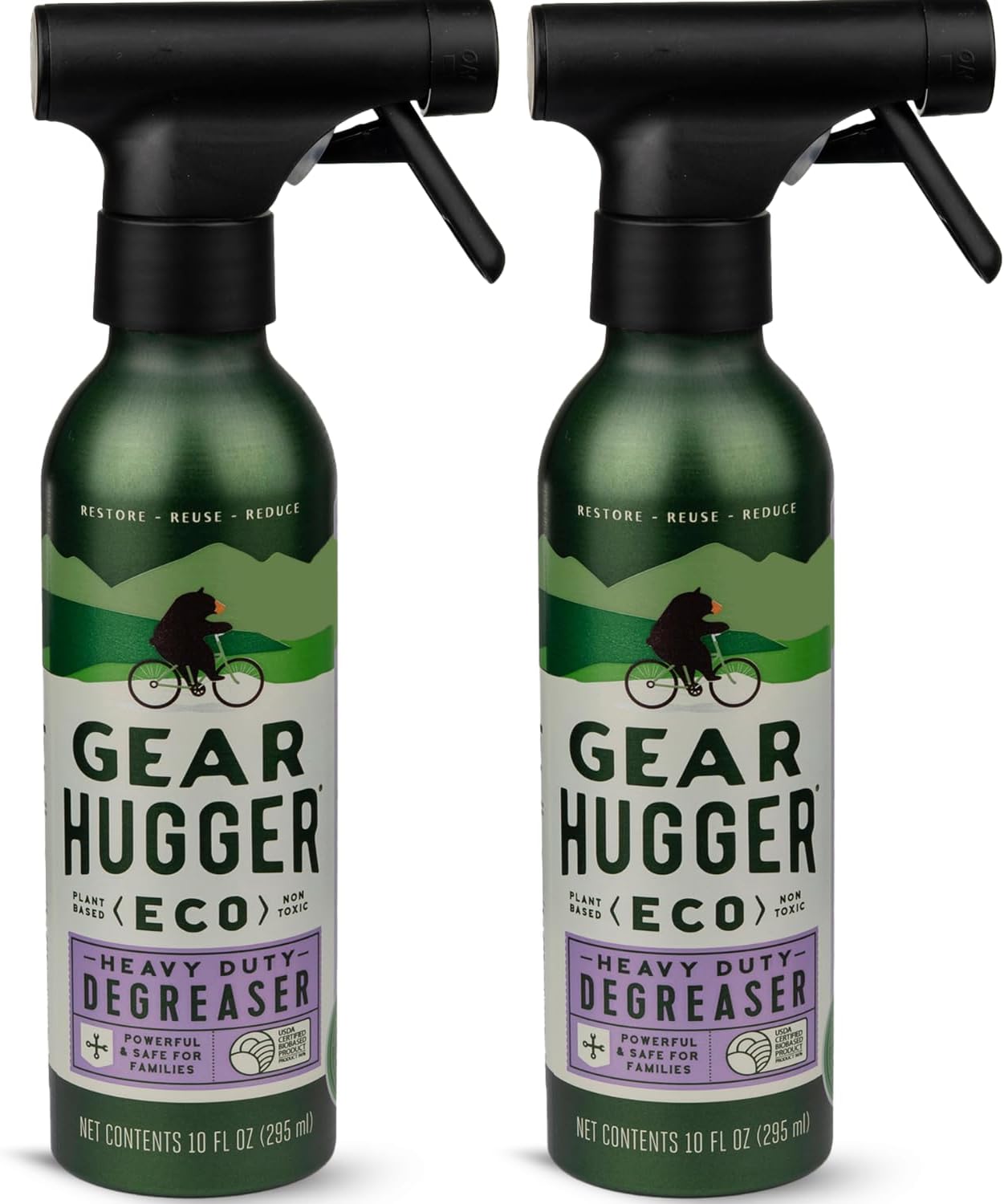 Gear Hugger All-Purpose Degreaser Spray Bottle (10 oz, Pack of 1) – Home & Kitchen Eco Friendly Cleaning Supplies, Powerful Degreaser Spray for Countertops & Household Surfaces, Plant Based, Non-Toxic