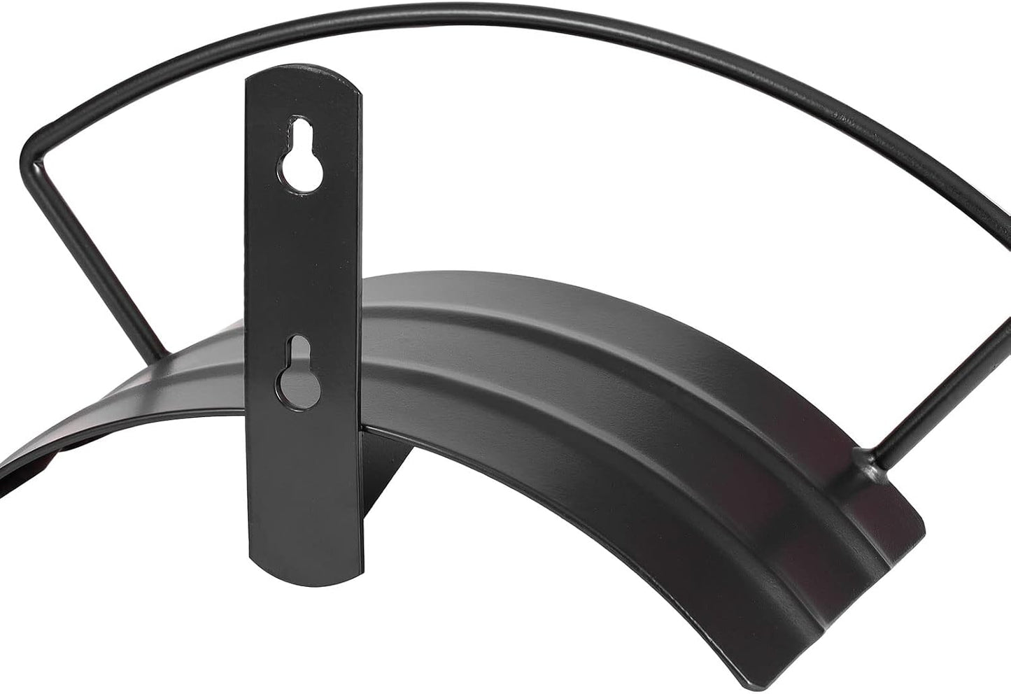 Eastrans Wall Mounted Garden Hose Holder Hold 125ft 3/4" Hose, Durable and Heavy Duty Rust-Free Hose Hanger for Water Hose, Keep Your Backyard Neat and Clean,Brown