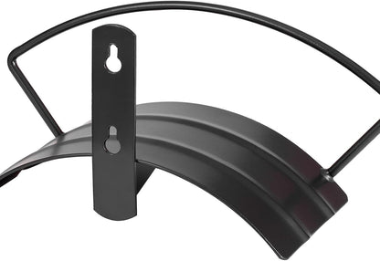 Eastrans Wall Mounted Garden Hose Holder Hold 125ft 3/4" Hose, Durable and Heavy Duty Rust-Free Hose Hanger for Water Hose, Keep Your Backyard Neat and Clean,Brown