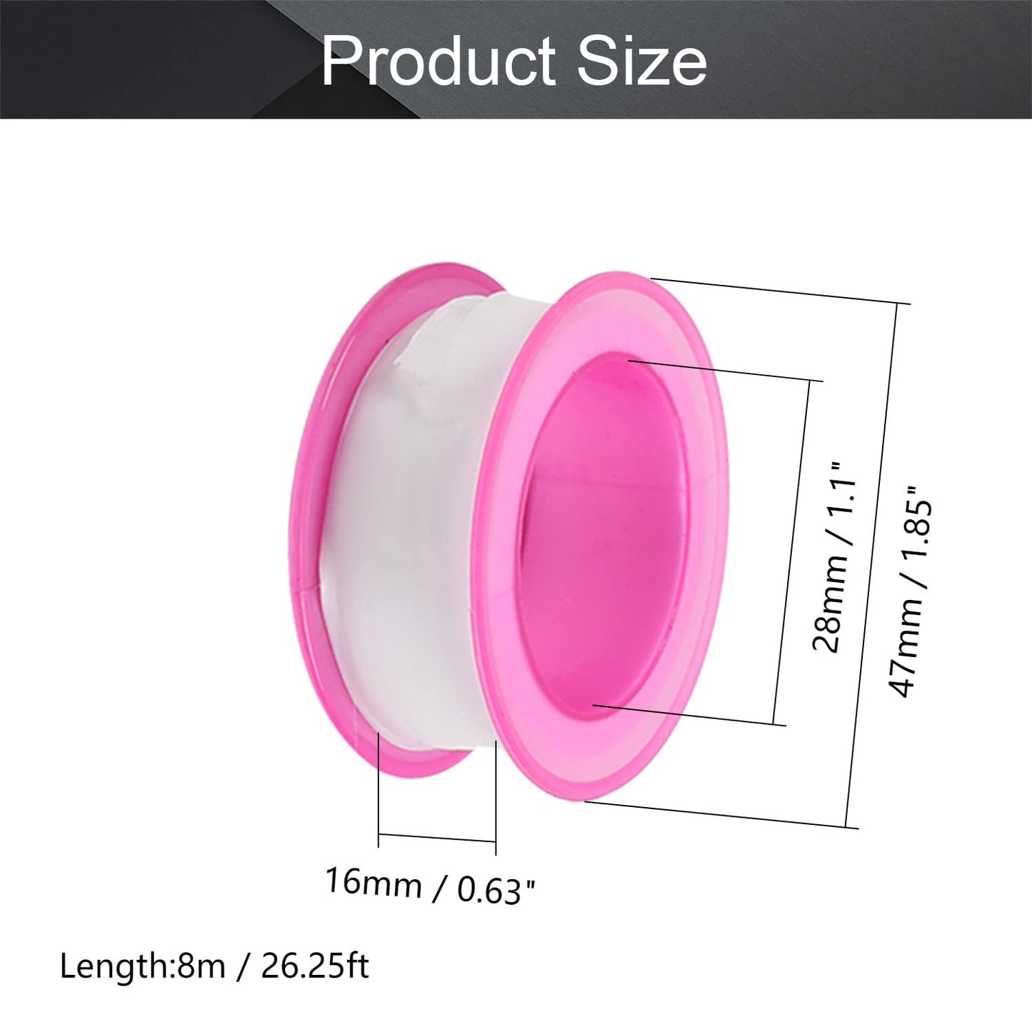 Othmro 2Pcs PTFE Industrial Sealant Tape 0.78inch Width, 7.87mil Thick, 787inch Length Plumbing Tape Pipe Tape PTFE Pipe Sealant Tape Industrial Thread Sealants Teflon Tape for Plumbers