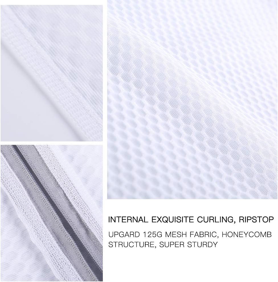 Kimmama Laundry Mesh Wash Bags, Garment Bag for Washing Machine, 2XXL | Honeycomb Laundey Bags for Sheet, Throw Blanket, Curtain, Cushion Cover, Comforter, Tumble Dryer Safe, Extra Large