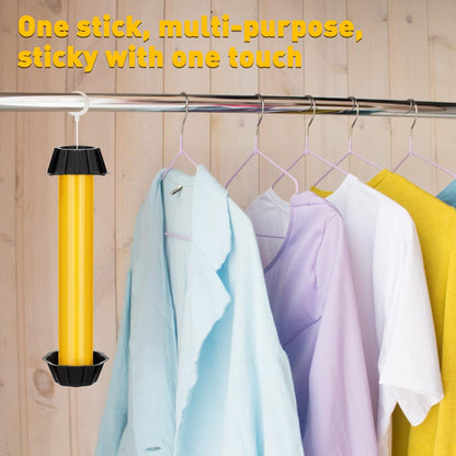 Qualirey 12 Pcs Sticky Fly Trap Fly Stick Indoor Outdoor Long Lasting Hanging Flies Bug Catcher Paper Tape Strips with Hook for Wasps Gnats Bug Insects Fruit Flies Mosquitoes (Stylish-3,Yellow)