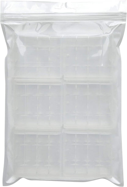 Battery Storage Case for AA/AAA, Battery Holder Box (6Pack Clear)