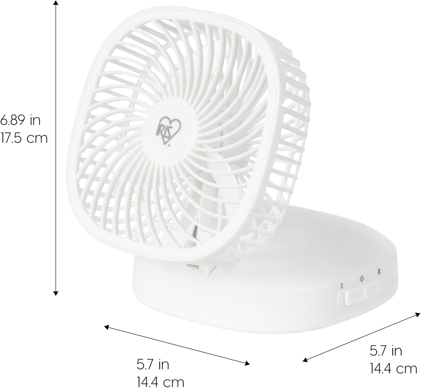IRIS USA WOOZOO 3.5" Cordless Portable Clip On Fan, USB-C Rechargeable Fan, LED Light, Mosquito Repellent Tray, 360° Tilt, 3 Speeds,Bedside Kitchen Camping Golfing Outdoor Use, Black