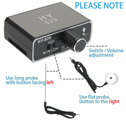 Water Leakage Detection, Underground Water Leak Detector, High Strength Sound Intensifier Water Pipe Leakage Monitor, Suitable for Site Construction, Car Maintenance