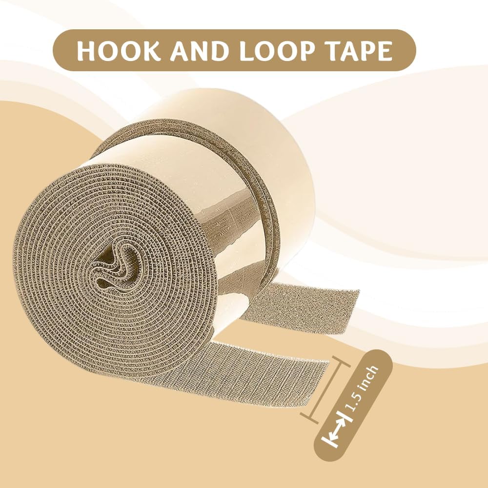 1 inch Black Hook and Loop Tape 1 Yd Self Adhesive Tape Sticky Back Heavy Duty Fastener Ideal for Window Fixing Net Carpets DIY Project Handmade Craft Home Office