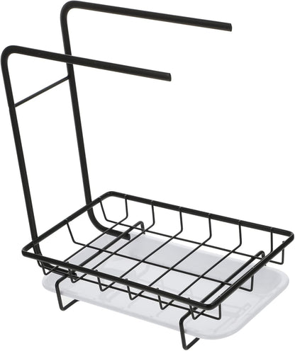 1pc Wall-Mounted Kitchen Sponge Holder and Drainage Rack Dual-Purpose for Dishcloths and Cleaning Tools Space-Saving Design and Construction