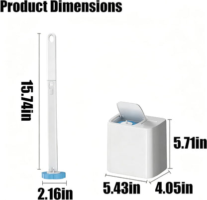 36 Sets of Disposable Toilet Brush Replacement Pads, Toilet Brush Sets, wall-Mounted Non-Contact Toilet Cleaning Kits, and Three Types of Replacement Brush Heads (Replace the Brush Head)