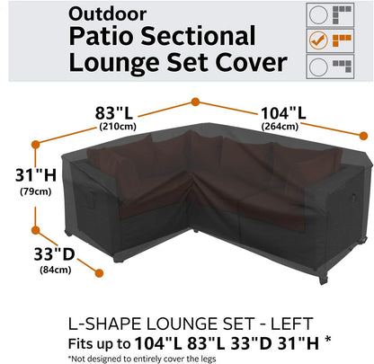Patio Deck Box Cover, 63x30 Inch Fire Pit Covers with Straps and Handles, Waterproof Heavy Duty Outdoor Furniture Winter Cover for Keter, Suncast, Lifetime Container