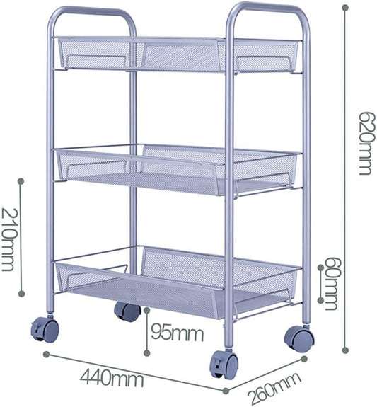 Slim Rolling Storage Cart,Utility Cart Mobile Slide Out Organizer,Laundry Room Organization,Mobile Shelving Unit Bathroom Organizer for Kitchen,Bathroom,Laundry Room,Narrow Places (3 Tier)
