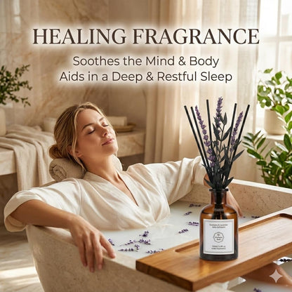 Luxury Hotel Scent Reed Diffuser 100ml (3.38oz) | No.1898 Hotel Collection Diffuser Oil Inspired by Ritz Carlton | Home, Bathroom & Office Decor | Long-Lasting Room Freshener Gift Set