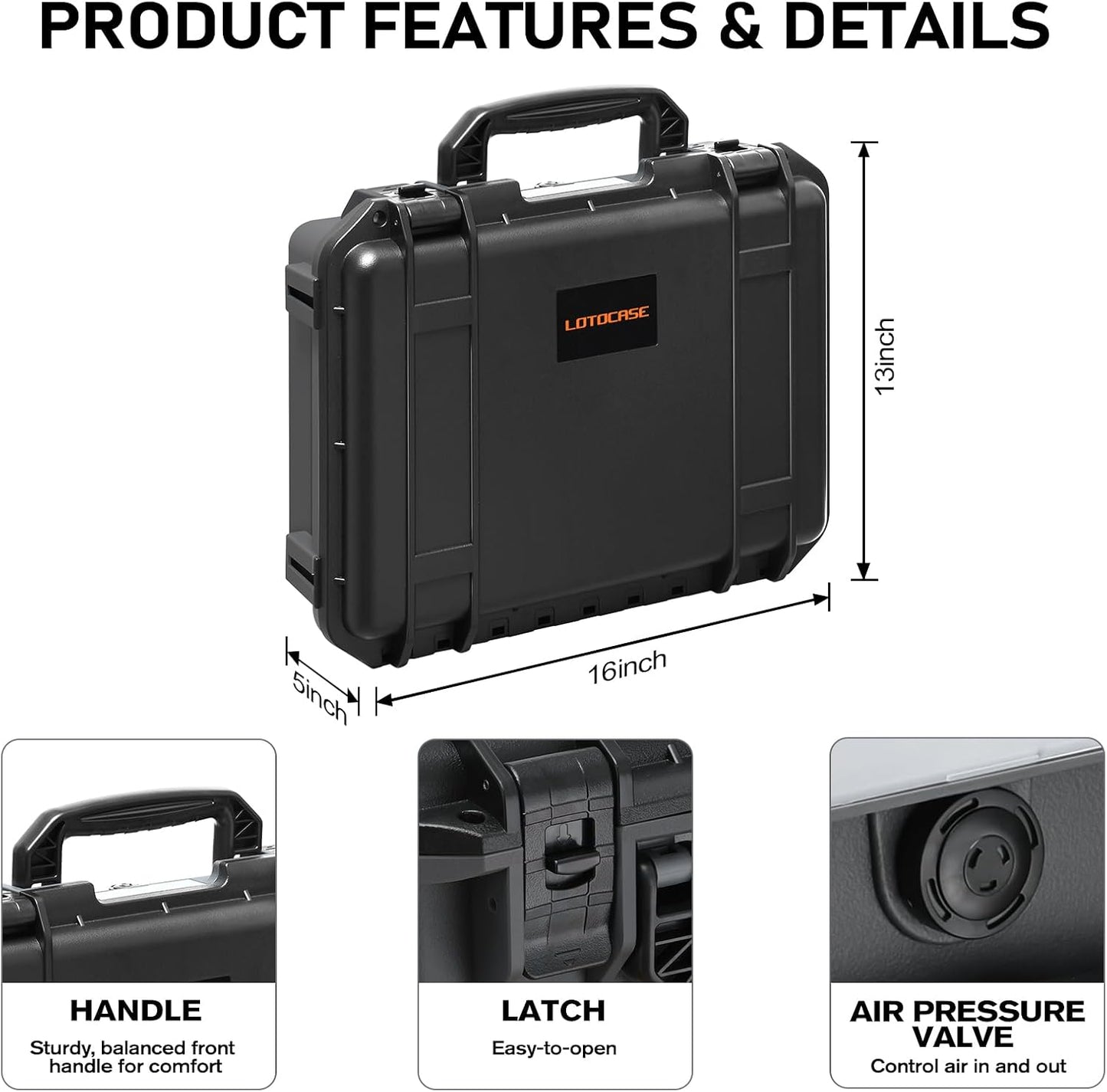 Case for NOCO Boost X GBX155 & GB150 – Waterproof Hard Box with Custom Foam | Shockproof Protective Travel Box Compatible with NOCO GBX155 GB150 Jump Starter - for Car Truck Owners | for Emergency,Travel