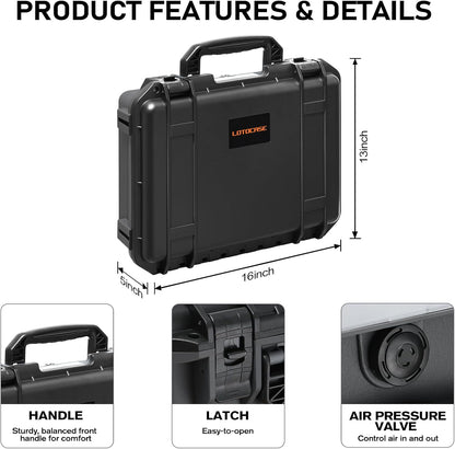 Case for NOCO Boost X GBX155 & GB150 – Waterproof Hard Box with Custom Foam | Shockproof Protective Travel Box Compatible with NOCO GBX155 GB150 Jump Starter - for Car Truck Owners | for Emergency,Travel