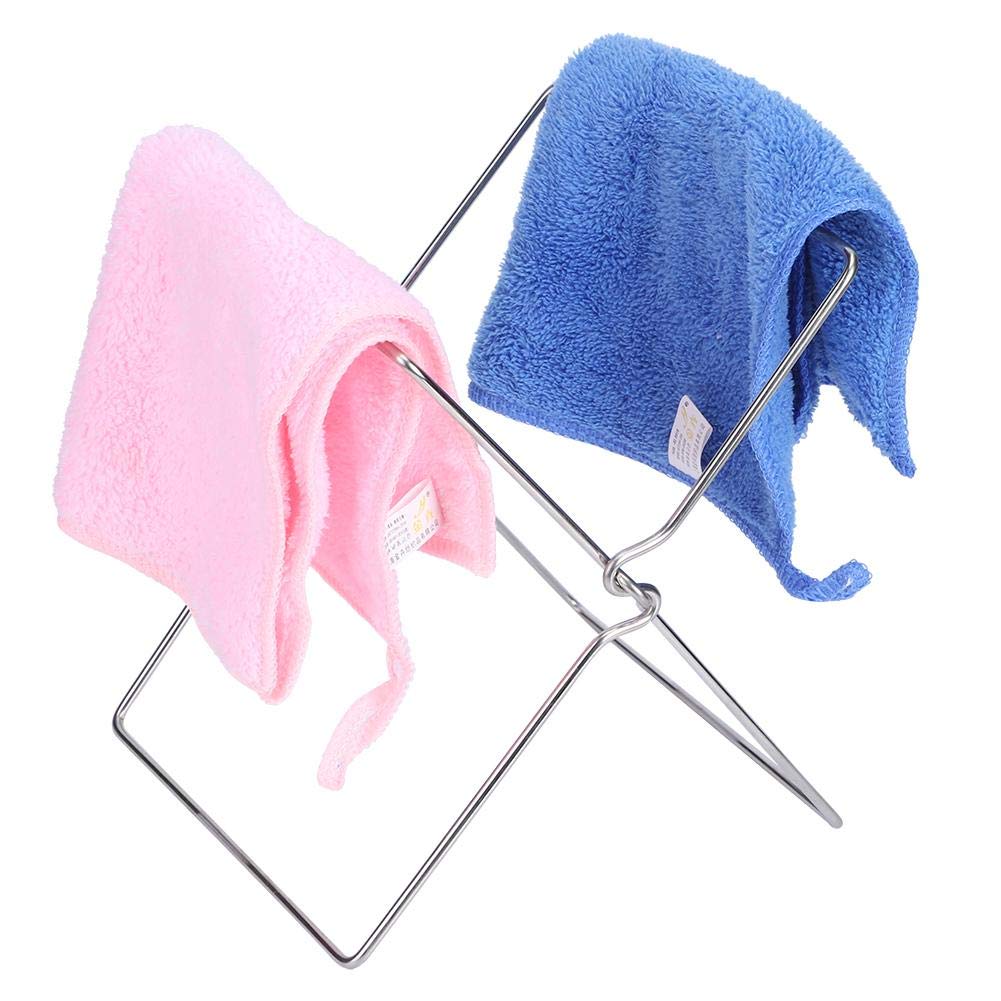 Kitchen Rack Stainless Steel Foldable Garbage Bag Rack Stand Trash Bag Rack Holder Kitchen Utensils