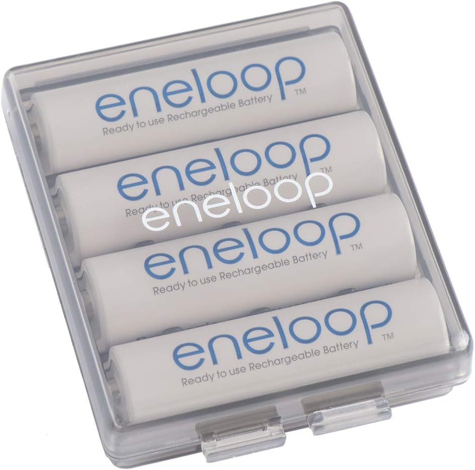 Eneloop Panasonic BQ-CASEK6SA pro Battery Storage Cases with 4AA or 5AAA Battery Capacity, Obsidian Gray (Pack of 6)