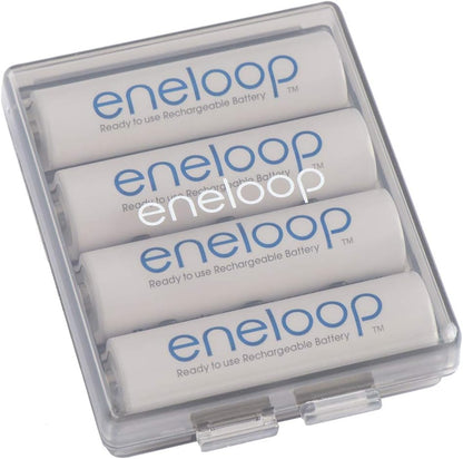 Eneloop Panasonic BQ-CASEK6SA pro Battery Storage Cases with 4AA or 5AAA Battery Capacity, Obsidian Gray (Pack of 6)