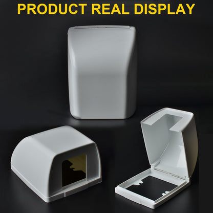Fielect Weatherproof In Use Outdoor Outlet Cover 86Type Clear Electrical Outlet Cover Box 5" x 8.4" x 1.9"