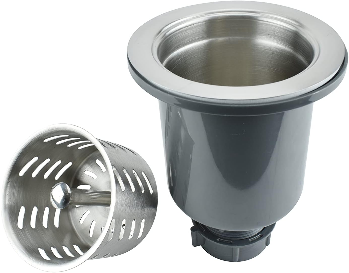 Keeney K1435 Gourmet Deep Cup Kitchen Sink Strainer, Stainless Steel