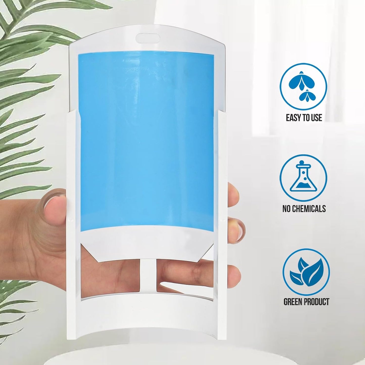 Flying Insect Trap, 2 Devices Fruit Fly Traps for Indoors with 8 Sticky Boards, Gnat Traps for House Indoor Fly Catcher with Blue UV Light, Mosquito Moth Bug Catcher for Home, Kitchen(2026 Upgrade)
