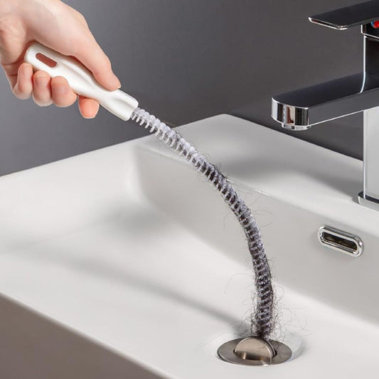 Multi-Purpose Drain Snake Cleaner Tool - Flexible Pipe Clog Remover for Kitchen Sink, Bathroom Tub, Toilet, Shower Drain | Hair & Debris Unclogger | Easy to Use Plumbing Accessory