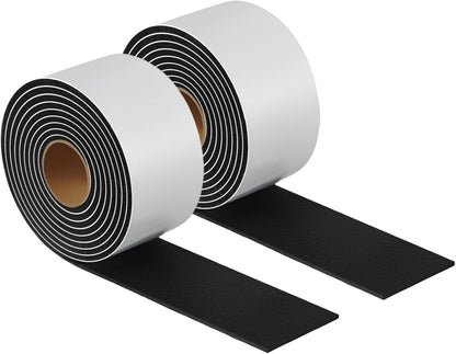 Furnigear Felt Strips with Adhesive Backing Heavy Duty Cuttable Felt Tape Roll Furniture Pads for Chair Legs - Protecting Hardwood Floors, Chair Wall Protector (Black, 80 x 0.5 x 0.14 Inch)