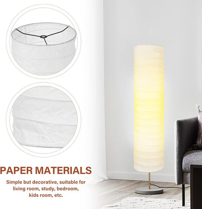 Paper Lamp Shade, Floor Lamp Shade, Rice Paper Lampshade, 37.4 X 8.66 in Floor Light Cover Replacement for Living Room Home Hotel Bedside Desk